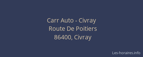 Carr Auto - Civray