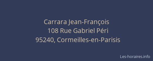 Carrara Jean-François