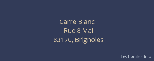 Carré Blanc