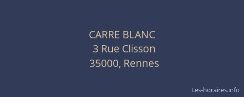 CARRE BLANC