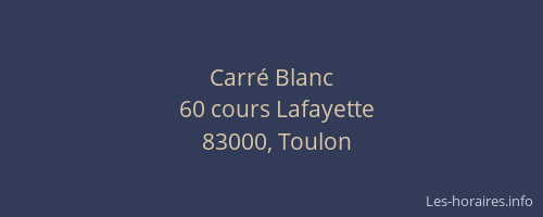 Carré Blanc