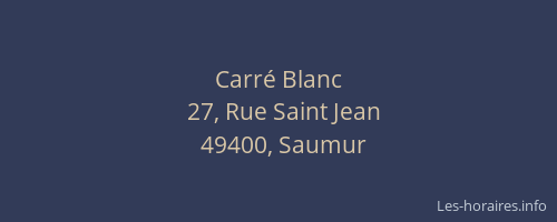 Carré Blanc