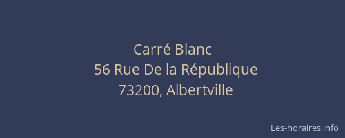 Carré Blanc