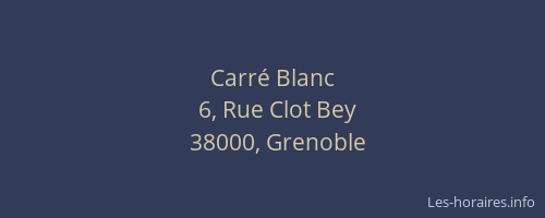 Carré Blanc