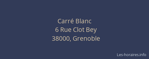 Carré Blanc