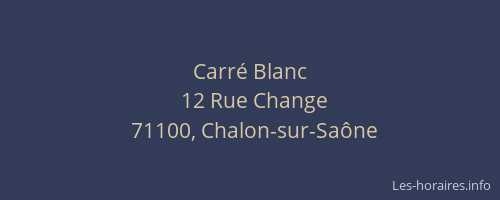 Carré Blanc