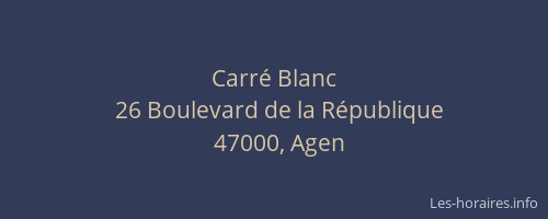 Carré Blanc
