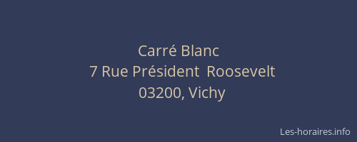 Carré Blanc