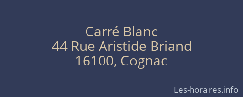 Carré Blanc