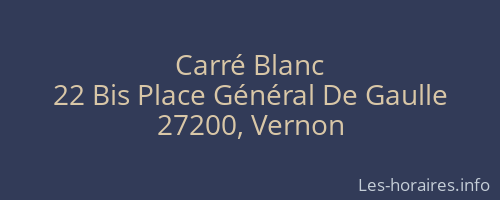 Carré Blanc