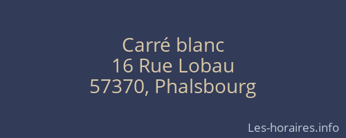 Carré blanc