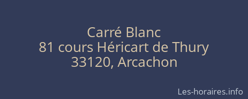 Carré Blanc