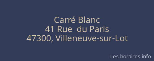 Carré Blanc