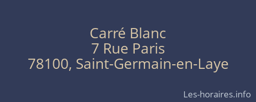 Carré Blanc
