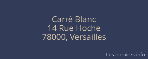 Carré Blanc