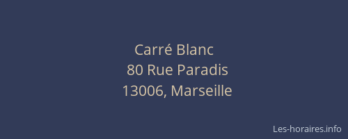 Carré Blanc
