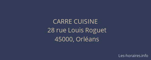 CARRE CUISINE
