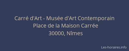 Carré d'Art - Musée d'Art Contemporain