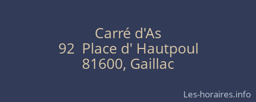 Carré d'As
