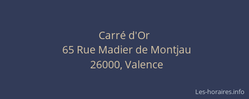 Carré d'Or