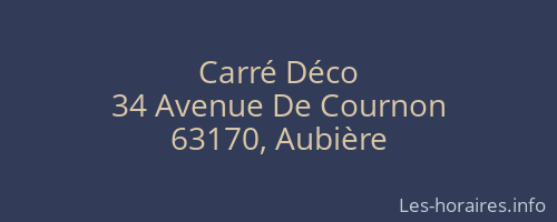 Carré Déco
