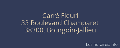 Carré Fleuri