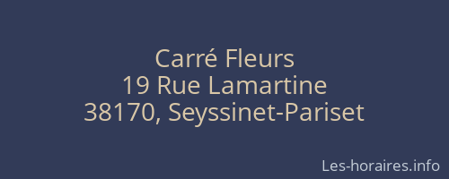 Carré Fleurs