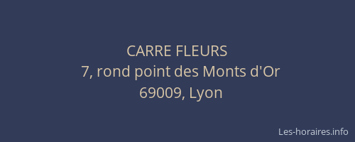 CARRE FLEURS