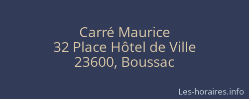 Carré Maurice