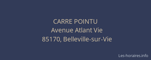 CARRE POINTU