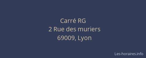 Carré RG