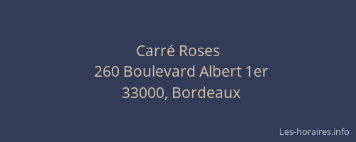 Carré Roses