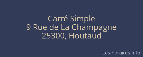 Carré Simple
