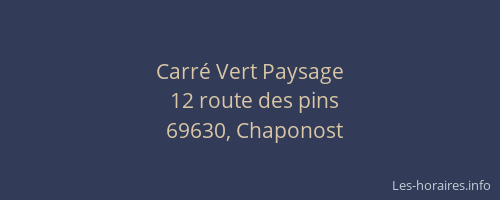 Carré Vert Paysage