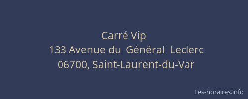 Carré Vip