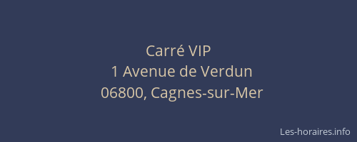 Carré VIP