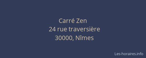 Carré Zen