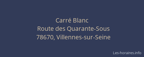 Carr&eacute; Blanc