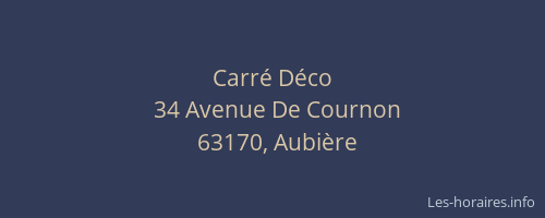 Carr&eacute; D&eacute;co