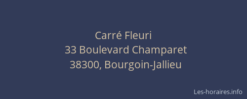 Carré Fleuri