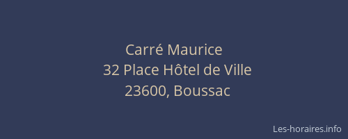 Carré Maurice
