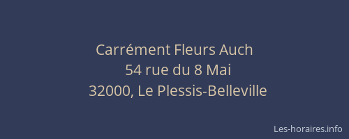 Carr&eacute;ment Fleurs Auch