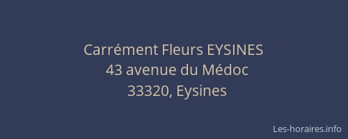 Carrément Fleurs EYSINES