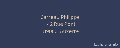 Carreau Philippe