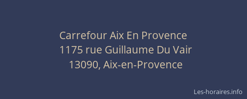 Carrefour Aix En Provence