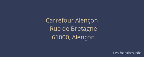 Carrefour Alençon