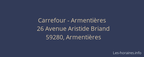 Carrefour - Armentières