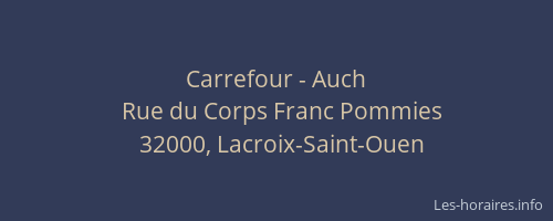 Carrefour - Auch