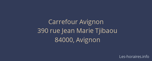 Carrefour Avignon