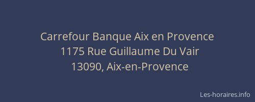 Carrefour Banque Aix en Provence